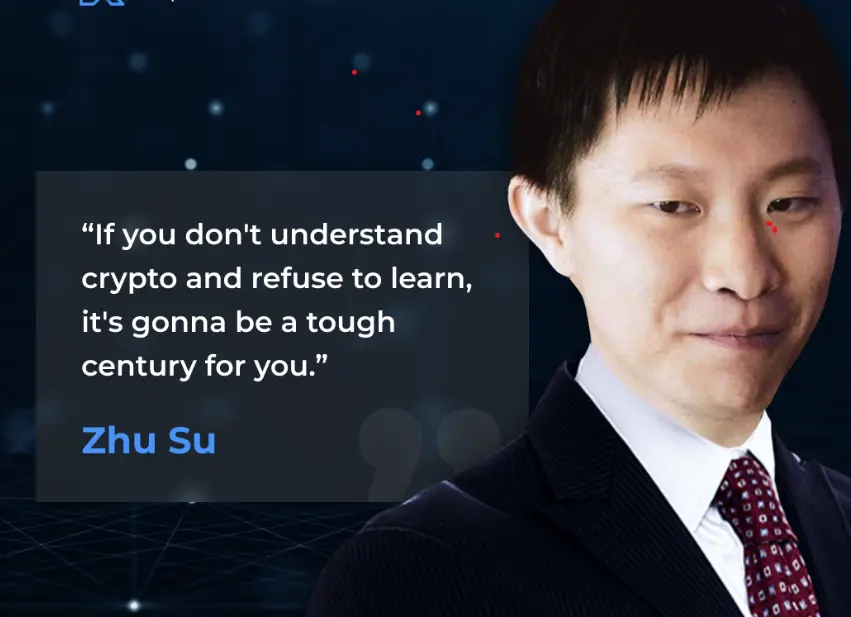 Zhu su tweet about crypto currency.