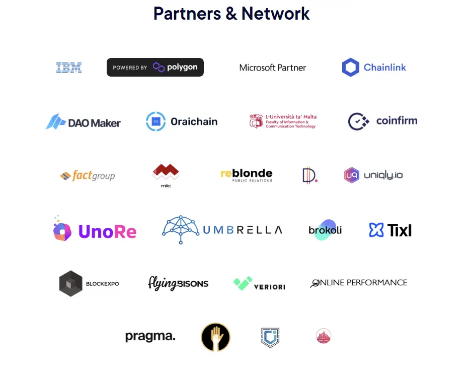 Vaiot Crypto partners and network